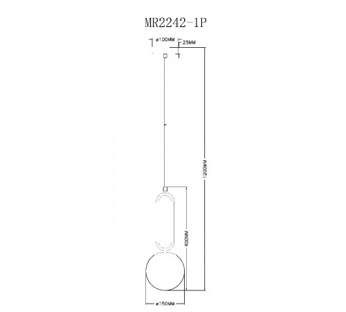 Подвесной светильник Myfar Pierre MR2242-1P