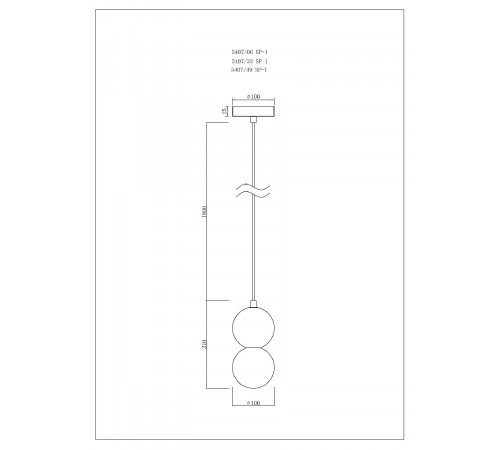 Подвесной светильник Divinare Milano 5407/06 SP-1 Подвесной светильник Divinare Milano 5407/06 SP-1