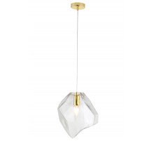 Подвесной светильник Crystal Lux NUESTRO SP1 GOLD/TRANSPARENT