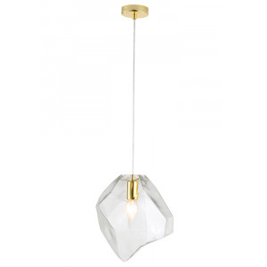 Подвесной светильник Crystal Lux NUESTRO SP1 GOLD/TRANSPARENT