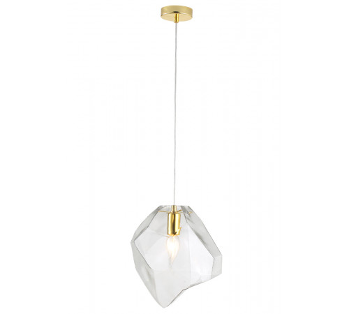 Подвесной светильник Crystal Lux NUESTRO SP1 GOLD/TRANSPARENT Подвесной светильник Crystal Lux NUESTRO SP1 GOLD/TRANSPARENT