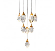 Подвесной светильник Delight Collection Crystal rock MD-020B-11 gold