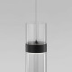 Подвесной светильник Eurosvet Lumen 50244/1 LED черный/прозрачный a061288