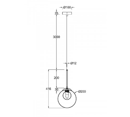 Подвесной светильник Maytoni Basic form MOD521PL-01G3