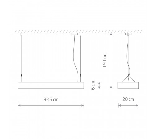 Подвесной светильник Nowodvorski Soft Led 90x20 7532