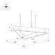 Подвесной светильник Arlight ALT-LINEAIR-TRIANGLE-FLAT-UPDOWN-DIM-785-85W Warm3000 035703