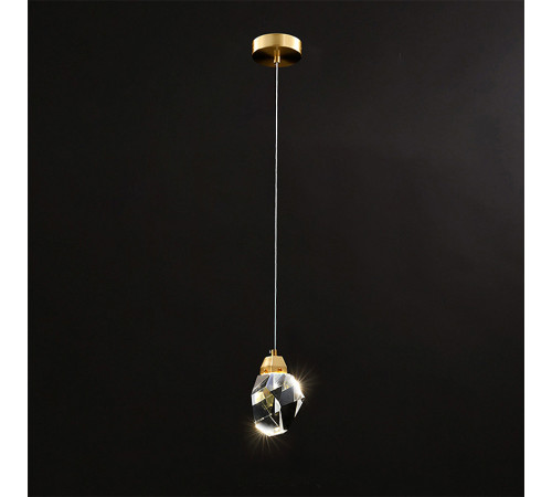 Подвесной светильник Delight Collection Crystal rock OM820083-1G (MD-020B-1 gold) Подвесной светильник Delight Collection Crystal rock OM820083-1G (MD-020B-1 gold)