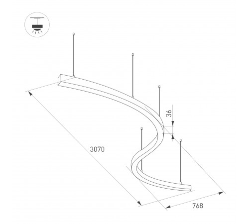 Подвесной светильник Arlight SP-Line-Hang-Arc-S3535-D1500-124W Day4000 034056(1) Подвесной светильник Arlight SP-Line-Hang-Arc-S3535-D1500-124W Day4000 034056(1)