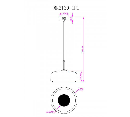 Подвесной светильник Myfar Charlie MR2130-1PL Подвесной светильник Myfar Charlie MR2130-1PL