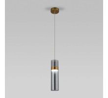 Подвесной светильник Eurosvet Lumen 50244/1 LED латунь/дымчатый a061287