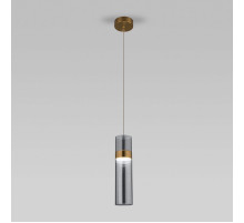 Подвесной светильник Eurosvet Lumen 50244/1 LED латунь/дымчатый a061287