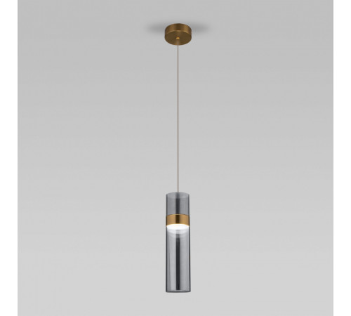 Подвесной светильник Eurosvet Lumen 50244/1 LED латунь/дымчатый a061287 Подвесной светильник Eurosvet Lumen 50244/1 LED латунь/дымчатый a061287