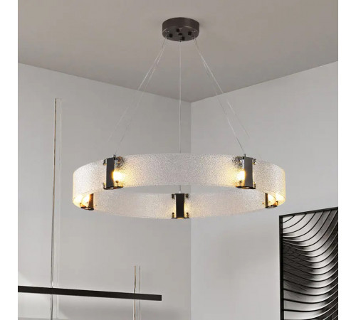 Подвесной светильник Delight Collection Parallel Ring D8028P/R/D800 black/clear Подвесной светильник Delight Collection Parallel Ring D8028P/R/D800 black/clear