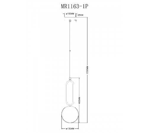 Подвесной светильник Myfar Pierre MR1163-1P