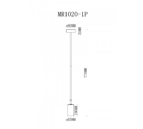 Подвесной светильник MyFar Dereck MR1020-1P Подвесной светильник MyFar Dereck MR1020-1P
