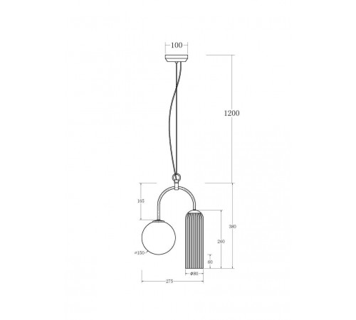 Подвесной светильник Vele Luce Creativo VL2135P02 Подвесной светильник Vele Luce Creativo VL2135P02