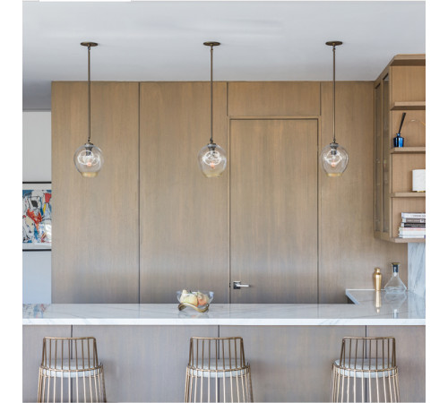 Подвесной светильник Delight Collection Bubble KG0579P-1 brass/clear Подвесной светильник Delight Collection Bubble KG0579P-1 brass/clear