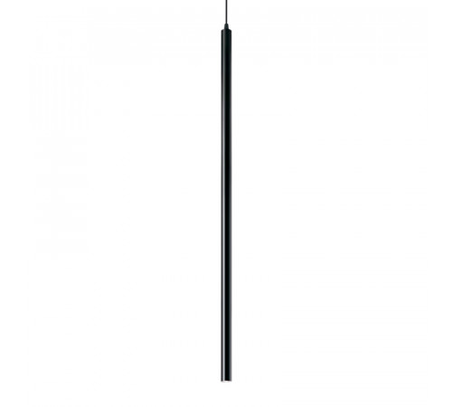 Подвесной светодиодный светильник Ideal Lux Ultrathin SP1 Big Round Nero 142913 Подвесной светодиодный светильник Ideal Lux Ultrathin SP1 Big Round Nero 142913