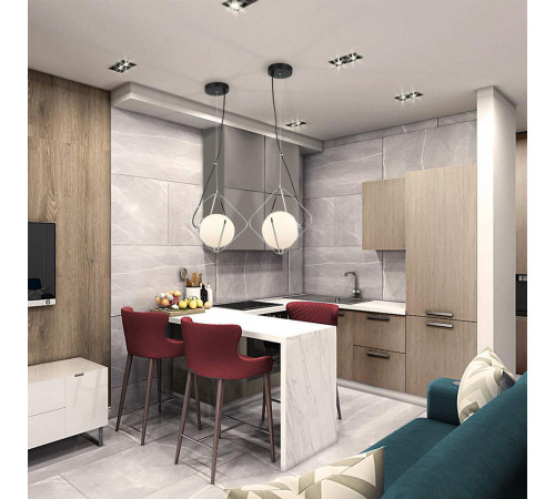 Подвесной светильник Lumien Hall Ortezi LH4116/1P-BK-CR Подвесной светильник Lumien Hall Ortezi LH4116/1P-BK-CR