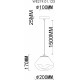 Подвесной светильник Wertmark Isola WE219.01.123