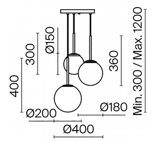Подвесной светильник Maytoni Basic form MOD321PL-03B Подвесной светильник Maytoni Basic form MOD321PL-03B