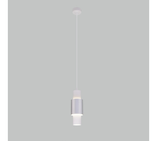 Подвесной светильник Eurosvet Bento 50204/1 LED белый/матовое серебро Подвесной светильник Eurosvet Bento 50204/1 LED белый/матовое серебро