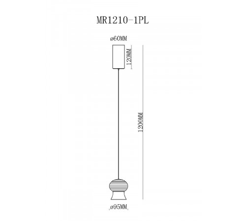 Подвесной светильник MyFar Jane MR1210-1PL Подвесной светильник MyFar Jane MR1210-1PL