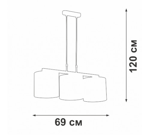 Подвесной светильник Vitaluce V2881-1/3S Подвесной светильник Vitaluce V2881-1/3S