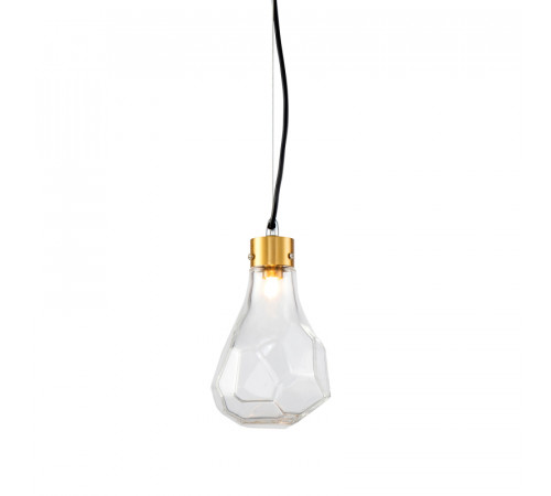 Подвесной светильник Delight Collection KR1197 KR1197P-1 brass/clear Подвесной светильник Delight Collection KR1197 KR1197P-1 brass/clear