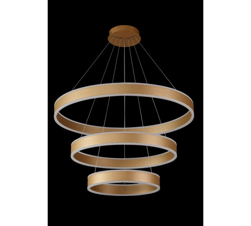 Подвесной светодиодный светильник Crystal Lux MUCHOS SP158W LED D400+600+800 GOLD
