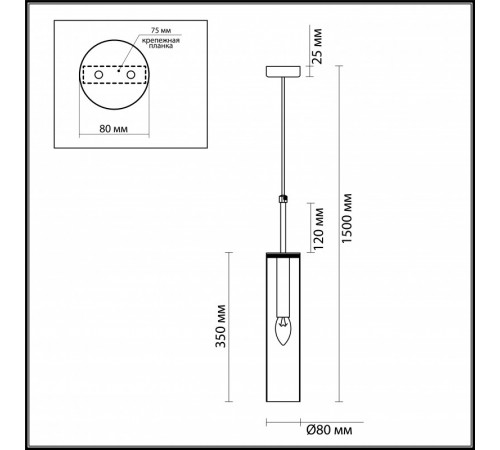 Подвесной светильник Odeon Light 4695/1 Подвесной светильник Odeon Light 4695/1