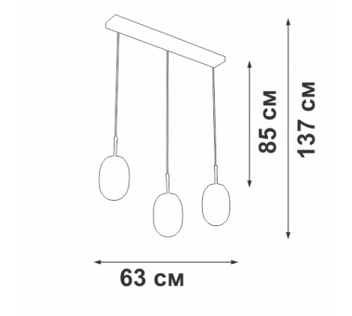 Подвесной светильник Vitaluce V2821/3S Подвесной светильник Vitaluce V2821/3S