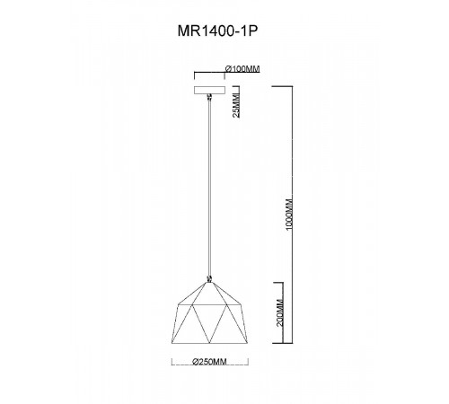 Подвесной светильник MyFar Brigitte MR1400-1P