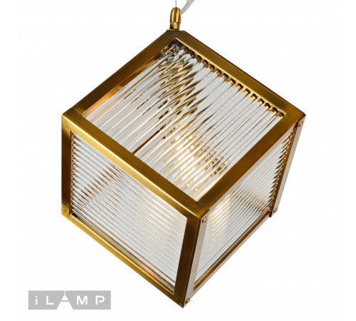 Подвесной светильник iLamp Square 8970-1B GLD Подвесной светильник iLamp Square 8970-1B GLD