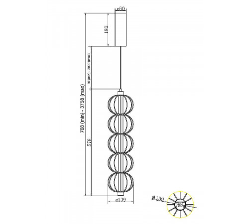 Подвесной светильник Maytoni Golden Cage MOD216PL-L10G3K Подвесной светильник Maytoni Golden Cage MOD216PL-L10G3K