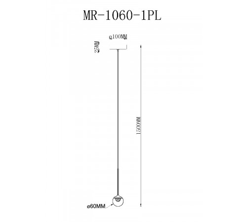 Подвесной светильник MyFar Kollins MR1060-1PL