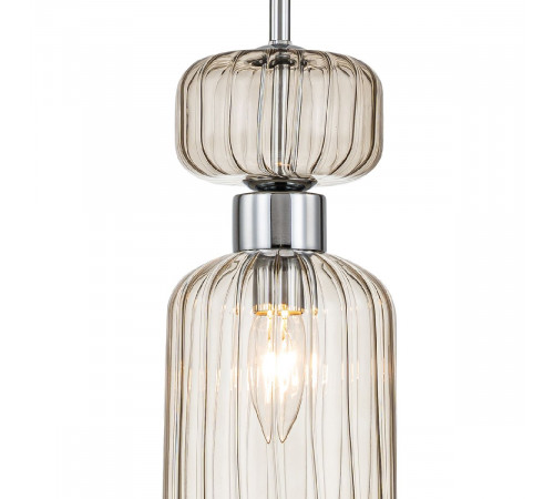 Подвесной светильник Escada Gloss 1141/1S Chrome/Beige Подвесной светильник Escada Gloss 1141/1S Chrome/Beige