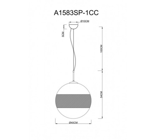 Подвесной светильник ARTE Lamp A1583SP-1CC