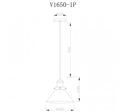 Подвесной светильник Moderli Single V1650-1P Подвесной светильник Moderli Single V1650-1P