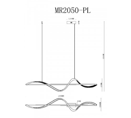 Подвесной светильник MyFar Marry MR2050-PL Подвесной светильник MyFar Marry MR2050-PL