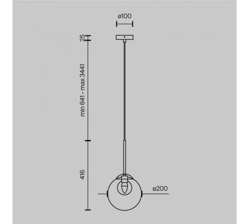 Подвесной светильник Maytoni Basic form MOD521PL-01G3