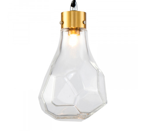 Подвесной светильник Delight Collection KR1197 KR1197P-1 brass/clear Подвесной светильник Delight Collection KR1197 KR1197P-1 brass/clear