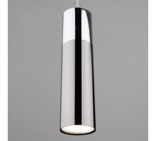 Подвесной светильник Eurosvet Double Topper 50135/1 LED хром/черный жемчуг