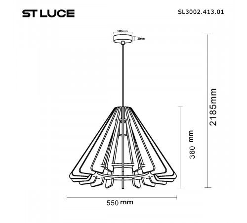 Подвесной светильник ST Luce Sentito SL3002.413.01 Подвесной светильник ST Luce Sentito SL3002.413.01