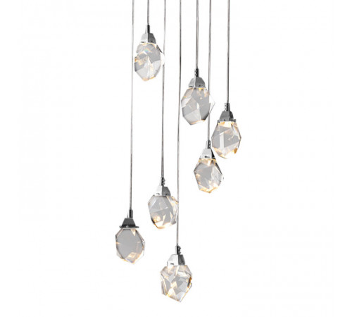 Подвесной светильник Delight Collection Crystal rock MD-020B-7 chrome Подвесной светильник Delight Collection Crystal rock MD-020B-7 chrome