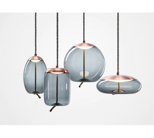 Подвесной светильник Delight Collection Knot 9966P/D copper/blue Подвесной светильник Delight Collection Knot 9966P/D copper/blue