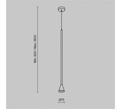 Подвесной светильник Maytoni Arrow P064PL-01W Подвесной светильник Maytoni Arrow P064PL-01W