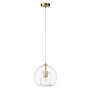 Подвесной светильник Crystal Lux LUISA SP1 BRASS/TRANSPARENT