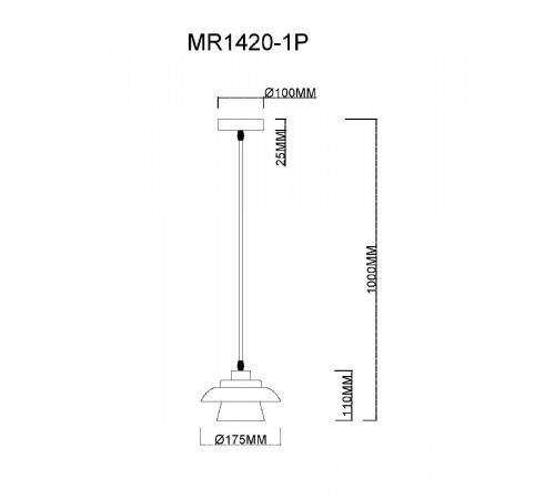 Подвесной светильник MyFar Renata MR1420-1P