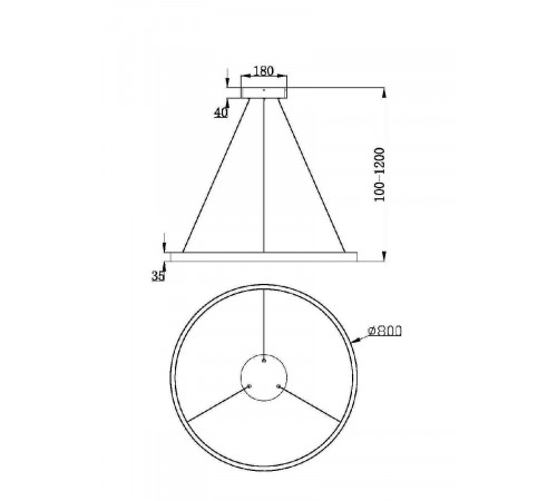 Подвесной светильник Maytoni Rim MOD058PL-L42BSK Подвесной светильник Maytoni Rim MOD058PL-L42BSK